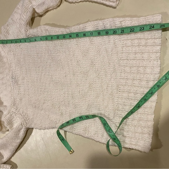 Bebe Sweater Women’s Medium Cream Cowl Neck Oversized - Picture 4 of 6